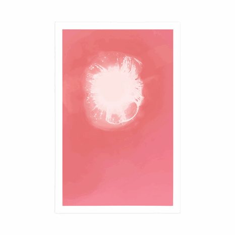 POSTER ROSA-WEISSE ABSTRAKTION - MOTIVE AUS UNSERER WERKSTATT - POSTER