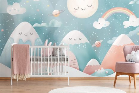 SAMOLJEPLJIVA TAPETA ZA DJECU USPAVANI KRAJOLIK - SAMOLJEPLJIVE TAPETE - TAPETE