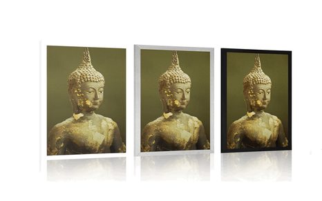 POSTER BUDDHA UND SEIN SPIEGELBILD - FENG SHUI - POSTER