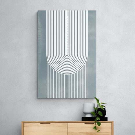 TABLOU CURCUBEU BOHO MID-CENTURY - TABLOURI ABSTRACTE - TABLOURI