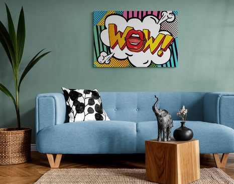 OBRAZ V POP ART STYLU - WOW! - POP ART OBRAZY - OBRAZY