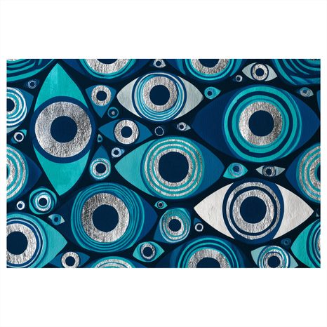 TABLEAU SUR TOILE – YEUX TURQUOISE ABSTRAITS - TABLEAUX PAR THÈME - TABLEAUX