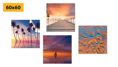 BILDER-SET MEERESLANDSCHAFT IN WUNDERSCHÖNEN FARBEN - BILDERSETS - BILDER