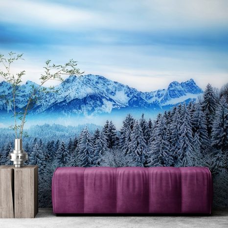 WALL MURAL FROZEN MOUNTAINS - WALLPAPERS NATURE - WALLPAPERS