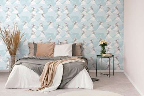 TAPETA VÍLA NA MODRÉM POZADÍ - DĚTSKÉ TAPETY - TAPETY