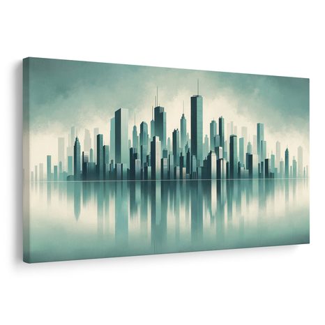 SLIKA PANORAMA MODERNOG GRADA - SLIKE GRADOVA - SLIKE