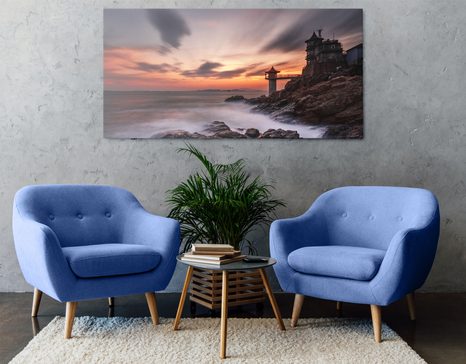 OBRAZ PIĘKNY KRAJOBRAZ NAD MORZEM - OBRAZY PRZYRODY I KRAJOBRAZY - OBRAZY