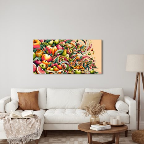 TABLOU RECOLTĂ DE FRUCTE - TABLOURI BĂUTURI ȘI MÂNCARE - TABLOURI