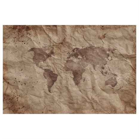 WANDBILD ANTIKE WELTKARTE - WELTKARTEN ALS BILDER - BILDER