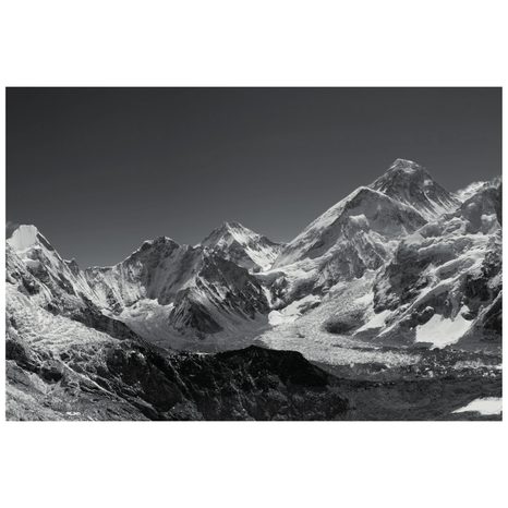 CARTA DA PARATI AUTOADESIVA – MONTAGNE INNEVATE IN BIANCO E NERO - CARTA DA PARATI AUTOADESIVE - CARTA DA PARATI