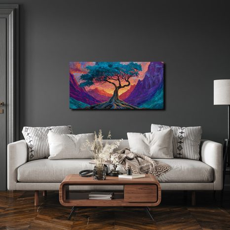 OBRAZ STROM ŽIVOTA V BAREVNÉM ÚDOLÍ - OBRAZY STROMY ŽIVOTA - OBRAZY