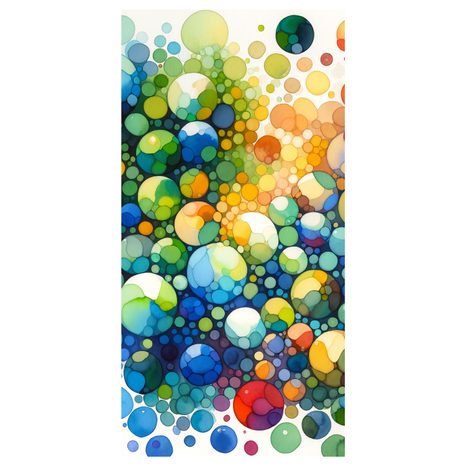 WANDBILD FARBIGE FANTASIEN - WANDBILDER ABSTRAKTE FORMEN - BILDER