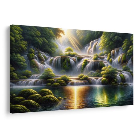 OBRAZ VODOPÁD V TROPICKÉM LESE - OBRAZY VODOPÁD - OBRAZY