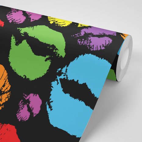 TAPETE POP-ART-KÜSSCHEN - TAPETEN - 🔥 TOTALAUSVERKAUF