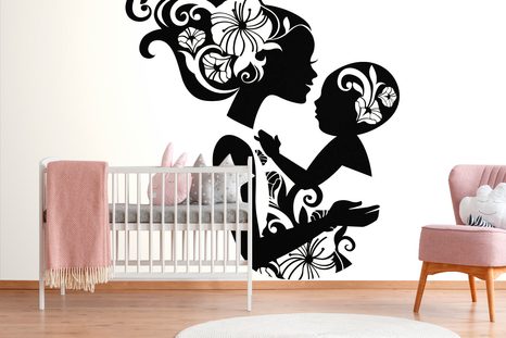 SAMOLEPÍCÍ TAPETA V NÁRUČÍ MATKY - SAMOLEPÍCÍ TAPETY - TAPETY