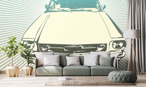 TAPETA POP ART AUTO - POP ART TAPETY - TAPETY