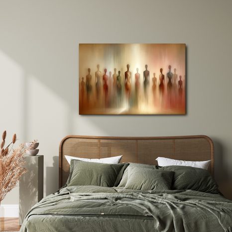 SLIKA APSTRAKTNE FIGURE U MAGLI - SLIKE LJUDI - SLIKE