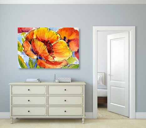 TABLOU BUCHETUL FLORILOR DE MAC - TABLOU FLORI - TABLOURI