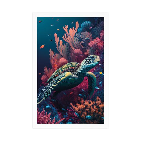 POSTER – TARTARUGA SURREALISTA - MONDO SOMMERSO - POSTER