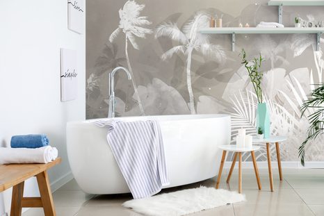 TAPETA NEŽNO TIHOŽITJE LISTOV IN DREVES - TAPETE LISTI - TAPETE