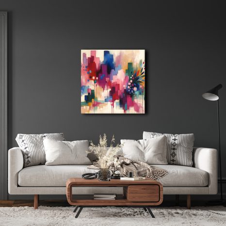 OBRAZ KVĚTINY V MODERNÍ ABSTRAKCI - ABSTRAKTNÍ OBRAZY - OBRAZY