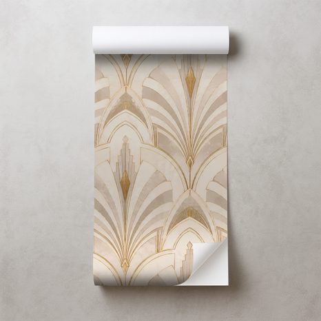 SAMOLJEPLJIVA TAPETA LUKSUZNA ART DECO GEOMETRIJA - TAPETE S UZORKOM - TAPETE