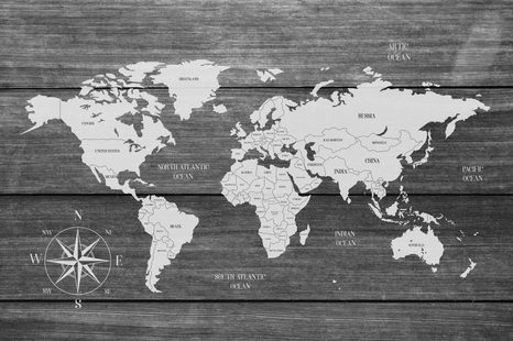 TABLOU HARTA CU FUNDALUL DE LEMN - TABLOURI CU HĂRȚI - TABLOURI