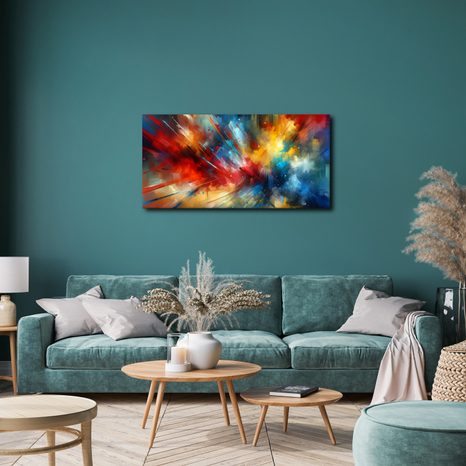OBRAZ BAREVNÝ VESMÍR V POHYBU - OBRAZY ABSTRAKTNÍ TVARY - OBRAZY