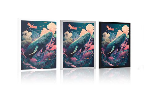 PLAGÁT SURREALISTICKÁ VEĽRYBA - PODMORSKÝ SVET - PLAGÁTY