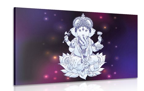 WANDBILD BUDDHISTISCHER GANESHA - BILDER MIT FENG SHUI-MOTIVEN - BILDER