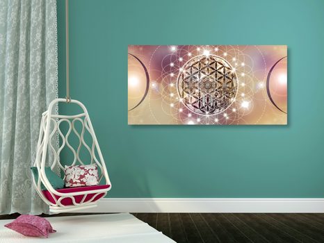 WANDBILD BEZAUBERNDES MANDALA - BILDER MIT FENG SHUI-MOTIVEN - BILDER