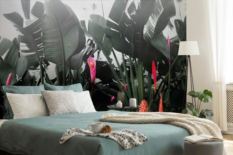 CARTA DA PARATI – NATURA MORTA CON FOGLIE - CARTA DA PARATI LETTERE - CARTA DA PARATI