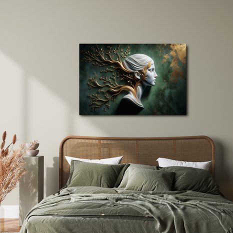 OBRAZ POKOJNÁ BOHYŇA S VETVAMI ŽIVOTA - OBRAZY ŽENY - OBRAZY