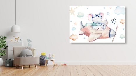 KÉP ELEFÁNT REPÜLŐBEN - KÉPEK GYEREKEKNEK - KÉPEK