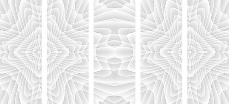 5-DIELNY OBRAZ S KALEIDOSKOPOVÝM VZOROM - ABSTRAKTNÉ OBRAZY - OBRAZY