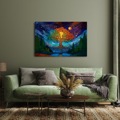 OBRAZ STROM ŽIVOTA POD HVĚZDAMI - OBRAZY STROMY ŽIVOTA - OBRAZY