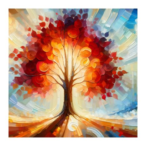 OBRAZ PODZIMNÍ BARVY STROMU ŽIVOTA - OBRAZY STROMY ŽIVOTA - OBRAZY