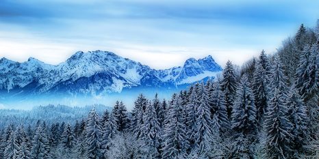 SLIKA ZASNEŽENE GORE - SLIKE NARAVE IN POKRAJINE - SLIKE