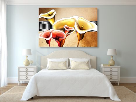 SLIKA ELEGANTNI CVETOVI KALE - ABSTRAKTNE SLIKE - SLIKE