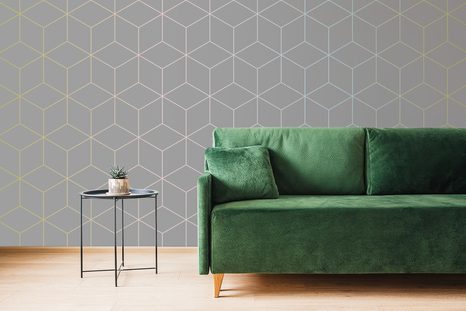 SAMOPRZYLEPNA TAPETA KOLOROWE, SZARE KOSTKI - TAPETY SAMOPRZYLEPNE - TAPETY