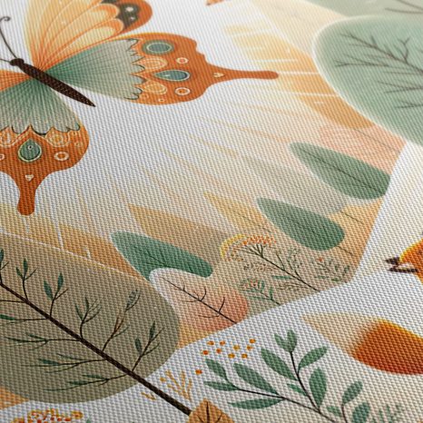 OBRAZ MOTÝL NAD LIŠKAMI V PŘÍRODĚ - DĚTSKÉ OBRAZY - OBRAZY