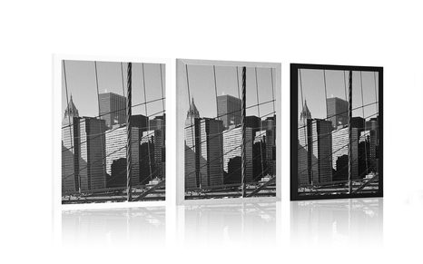 POSTER – MANHATTAN IN BIANCO E NERO - NERO E BIANCO - POSTER