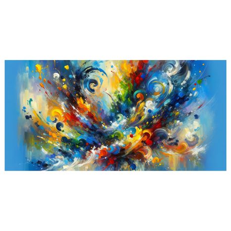 OBRAZ DYNAMICKÉ BAREVNÉ PROUDY - ABSTRAKTNÍ OBRAZY - OBRAZY