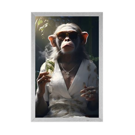 PLAGÁT ZVIERACÍ GANGSTER OPICA - ZVIERACÍ GANGSTRI - PLAGÁTY