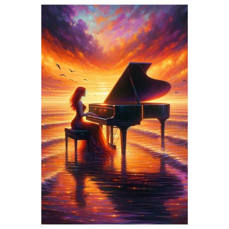 WANDBILD KLAVIERTRÄUME - BILDER MEER UND STRAND - BILDER