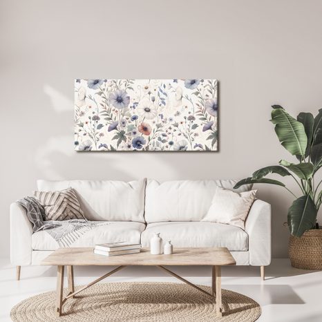 WANDBILD WIESENHARMONIE - WANDBILDER FELDER UND WIESEN - BILDER