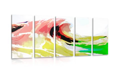 5-PIECE CANVAS PRINT ABSTRACT MOUNTAINS