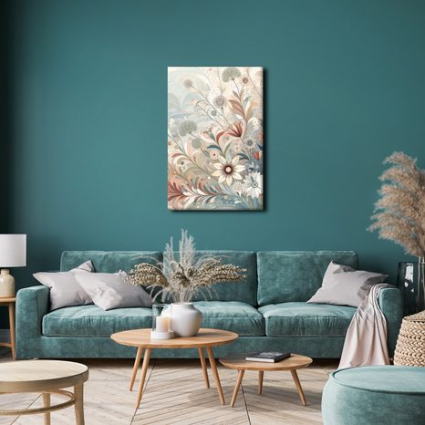 OBRAZ ELEGANTNÍ KVĚTY V JEMNÝCH LINIÍCH - PICTURES FLOWERS - PICTURES