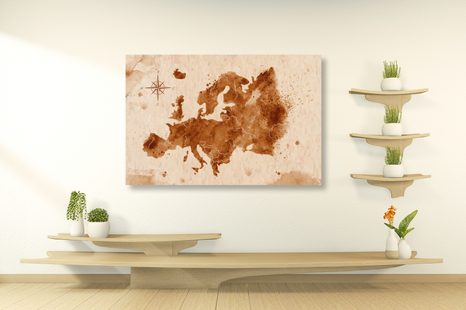 SLIKA RETRO ZEMLJEVID EVROPE - SLIKE ZEMLJEVIDI - SLIKE