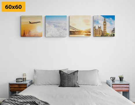 SET DI QUADRI – VIAGGIO UNICO - COLLEZIONI DI QUADRI - STAMPE E QUADRI